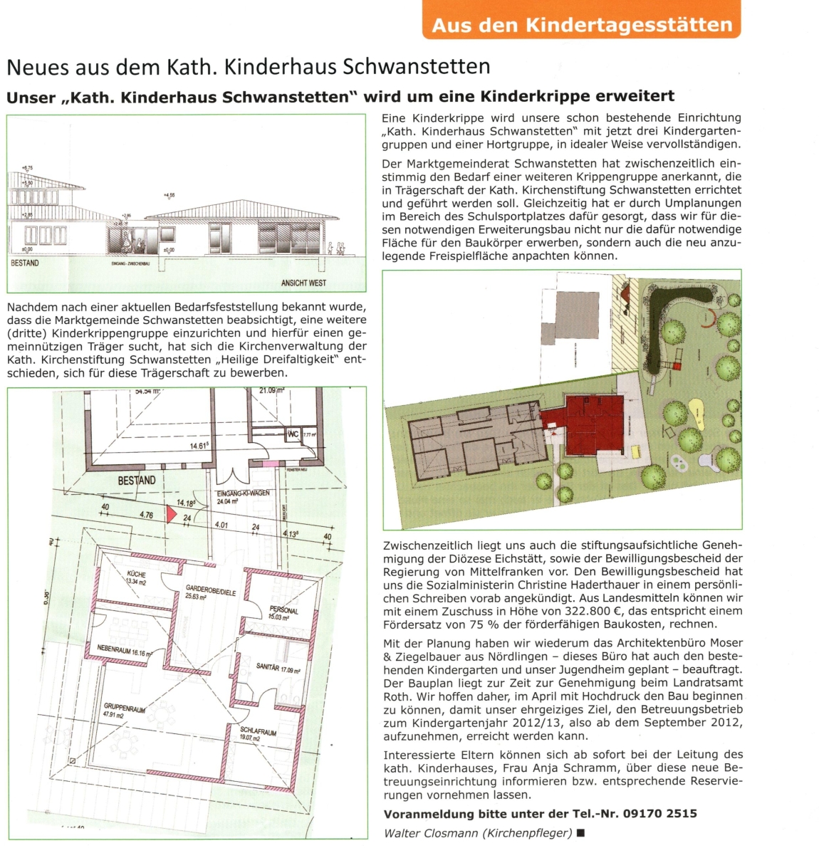 Planung für die Krippe